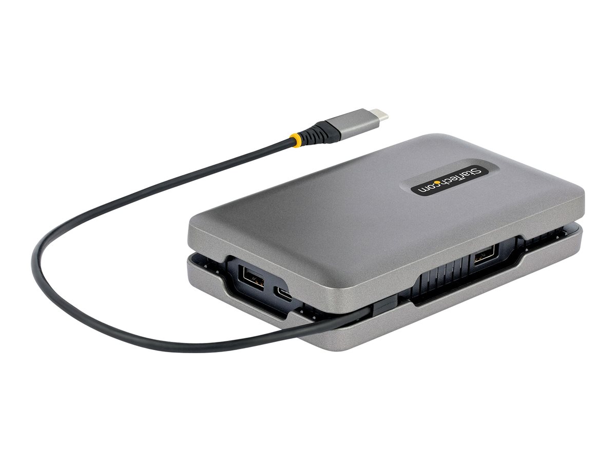 STARTECHCOM USBC Multiport Adapter wUSBC DP Alt Mode Video4K HDMIVGA USB Type C Dual Monitor Mini Docking StationMST Hub