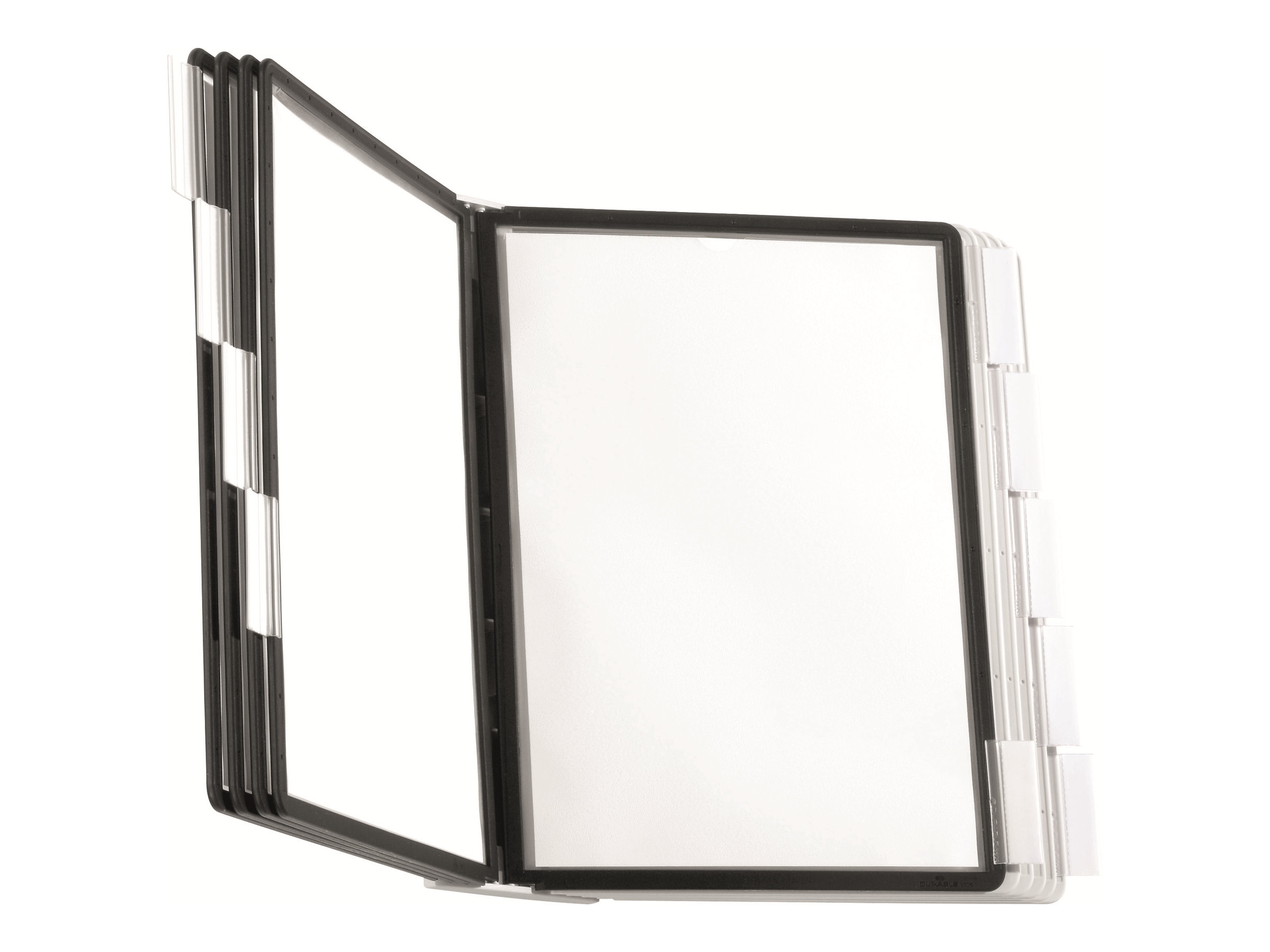 DURABLE Sichttafelsystem SHERPA Display System Wall 10 563122 DIN A4 farbsortiert mit 10 St Sichttafeln, 1 St
