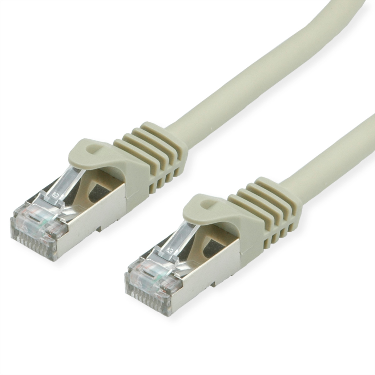 VALUE S/FTP-Kabel Kat.7mit RJ-45 Steckern 500mHz / Class EA grau 0,5m
