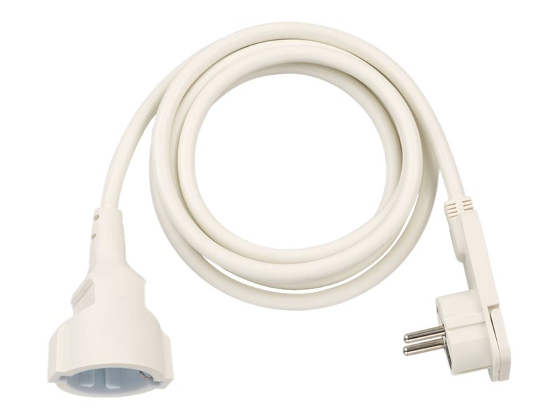 Brennenstuhl Verlaengerungsleitung mit Winkel-Flachstecker 2m, weiss, Indoor Brennenstuhl Verlaengerungsleitung mit Winkel-Flachstecker 2m, weiss, Indoor
