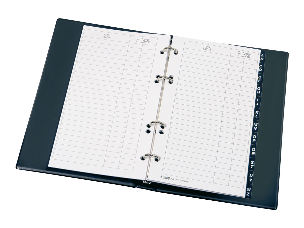 VELOFLEX Adress-Ringbuch schwarz