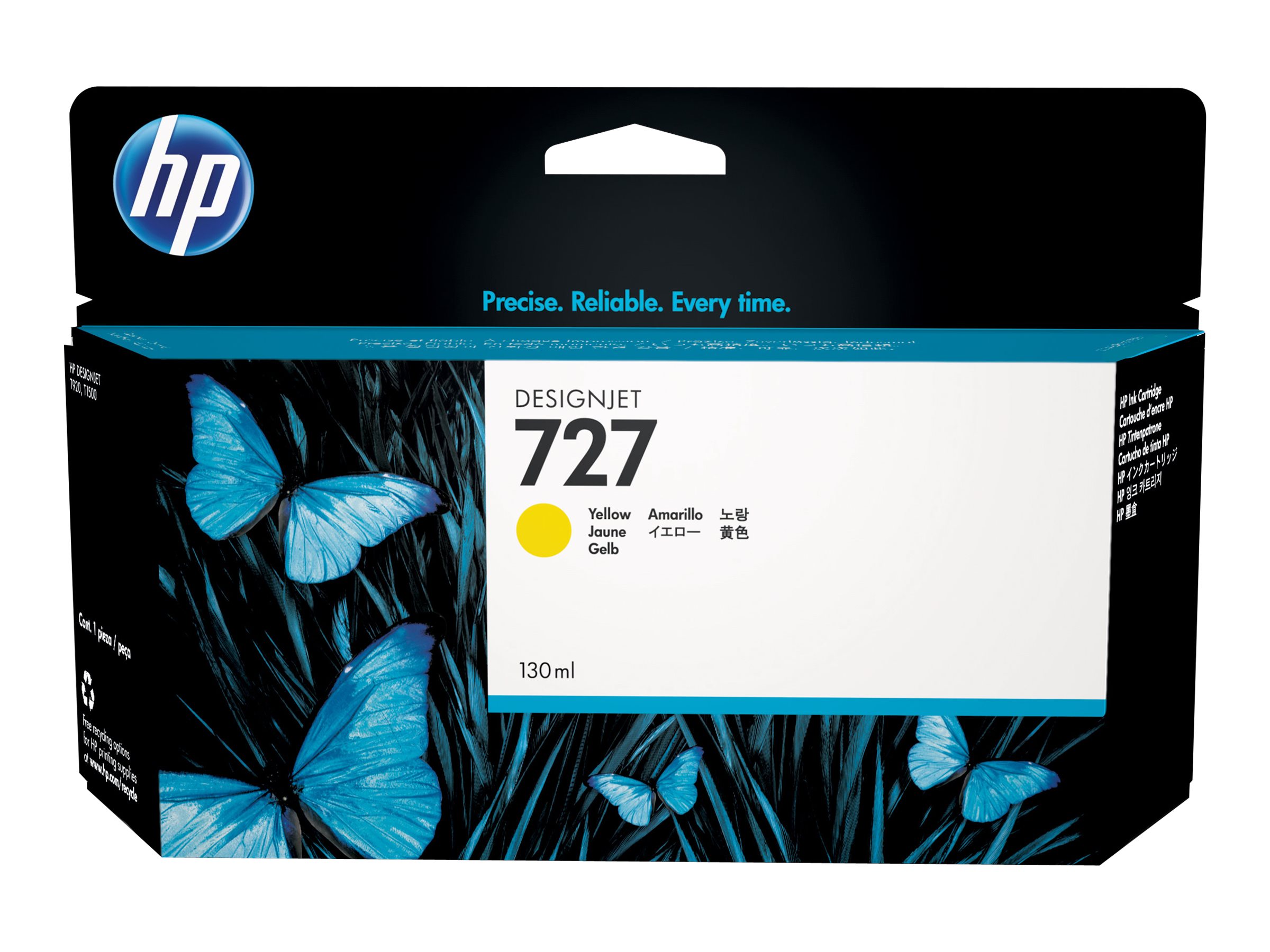 HP 727 Original Tinte gelb Standardkapazitaet 130ml 1er-Pack HP 727 Original Tinte gelb Standardkapazitaet 130ml 1er-Pack