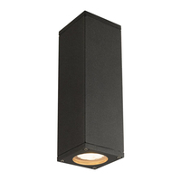 SLV Wandleuchte THEO UP-DOWN OUT eckig ant GU10 2x35W SLV Wandleuchte THEO UP-DOWN OUT eckig ant GU10 2x35W