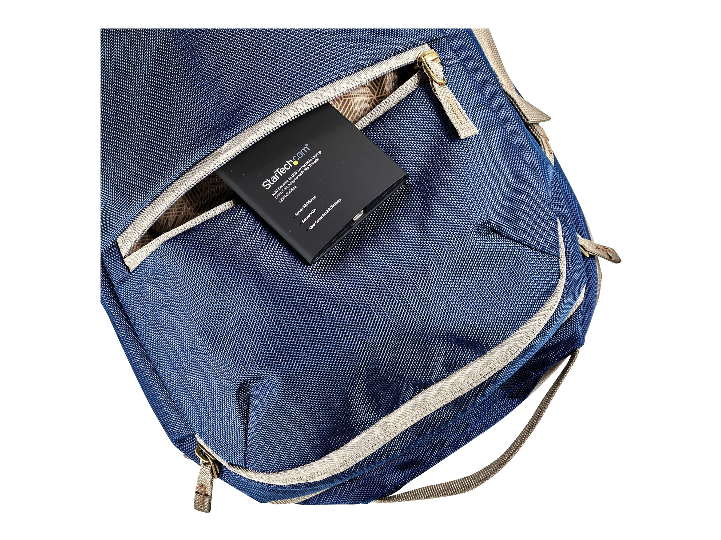 STARTECHCOM KVM Console to Laptop USB 20 Portable Crash Cart Adapter with File Transfer Video Capture Portable KVM Console