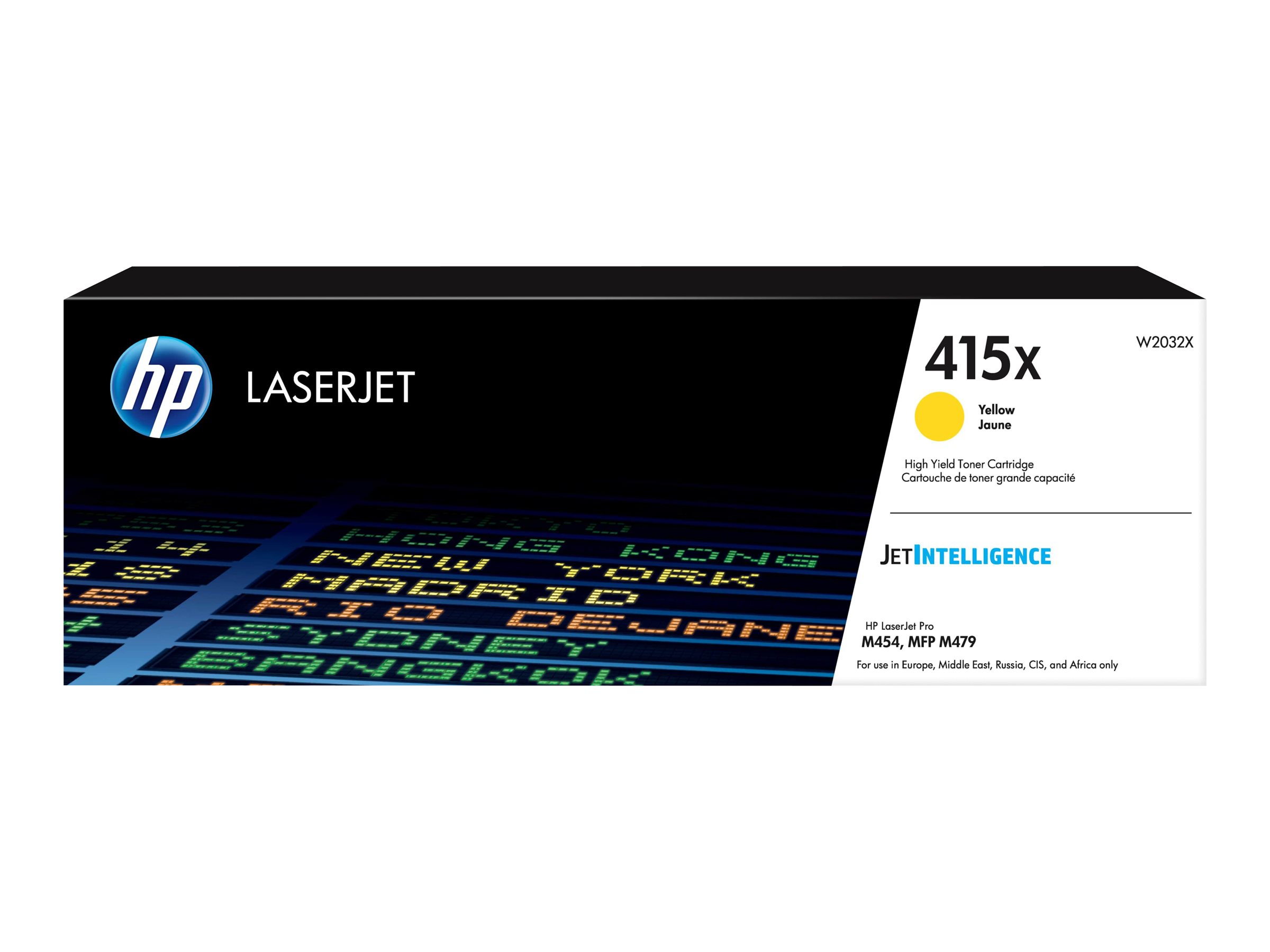 HP 415X Yellow LaserJet Toner Cartridge HP 415X Yellow LaserJet Toner Cartridge
