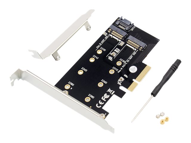 DIGITUS M2 NGFF NVMe SSD PCI Express 30 x4 AddOn Karte