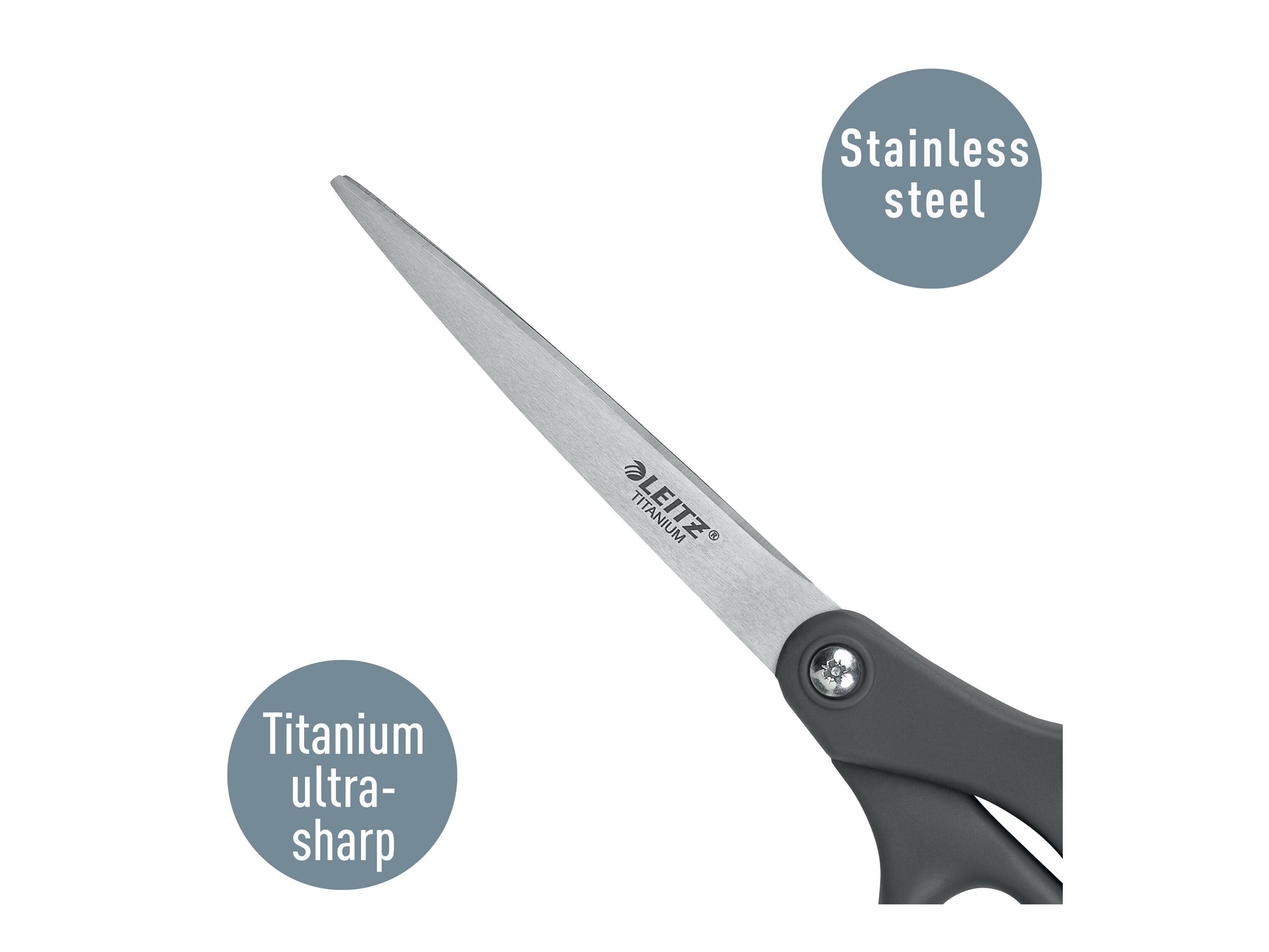 LEITZ Schere Titanium dunkelgrau 18,0 cm
