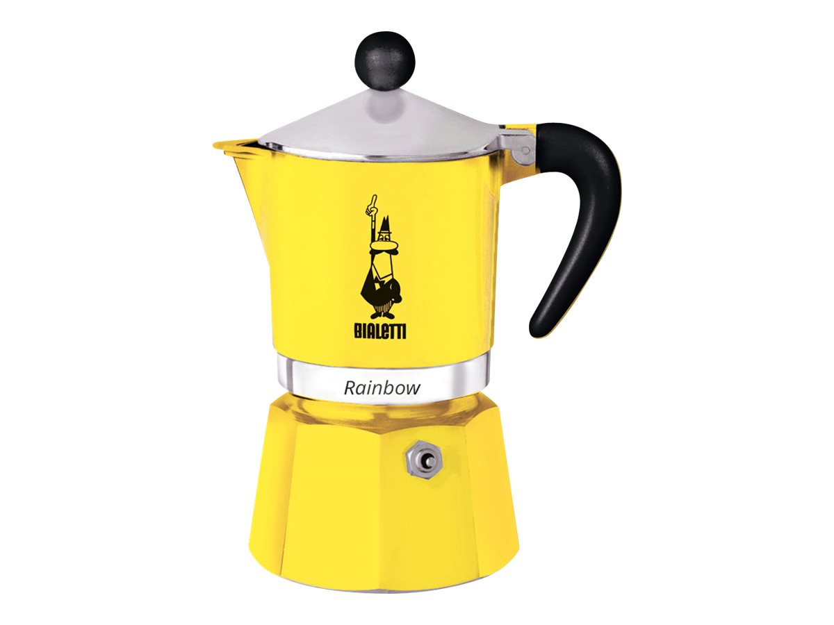 Bialetti Espressokocher Rainbow 3 Tassen gelb Bialetti Espressokocher Rainbow 3 Tassen gelb