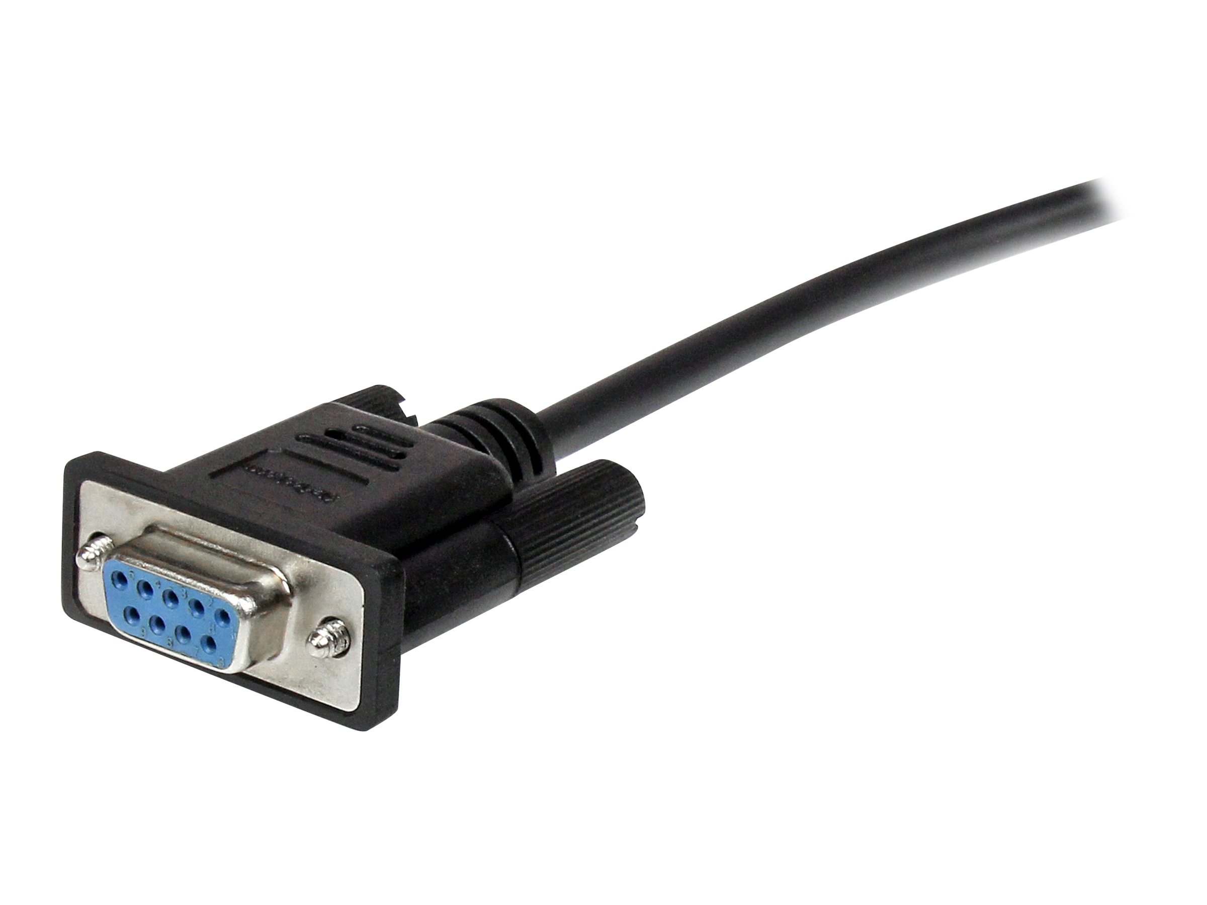 StarTech 2m Black Straight Through DB9 RS232 Serial Cable MF