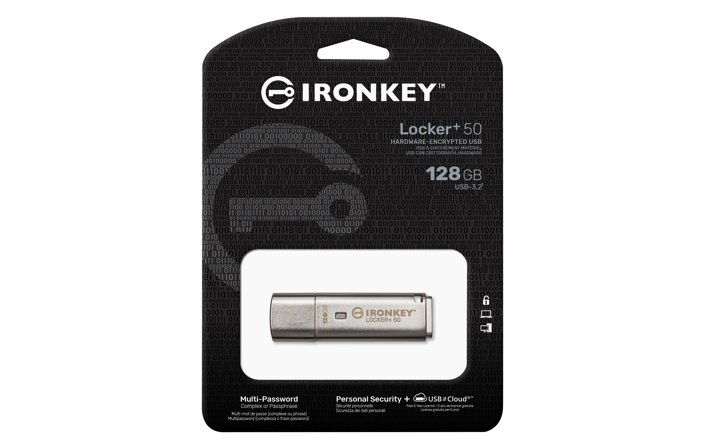Kingston IronKey Locker+ 128GB Encryption