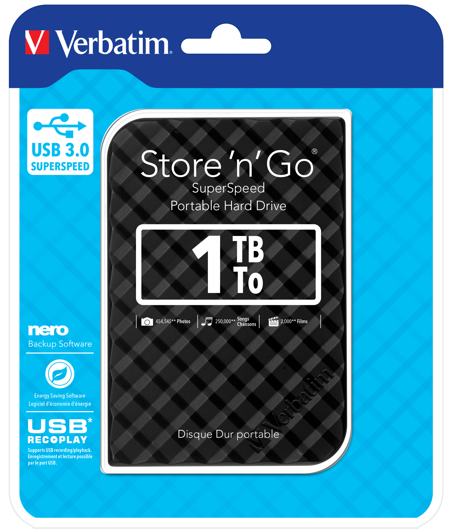 Verbatim Storen Go Portable Gen2 1TB USB 3.0