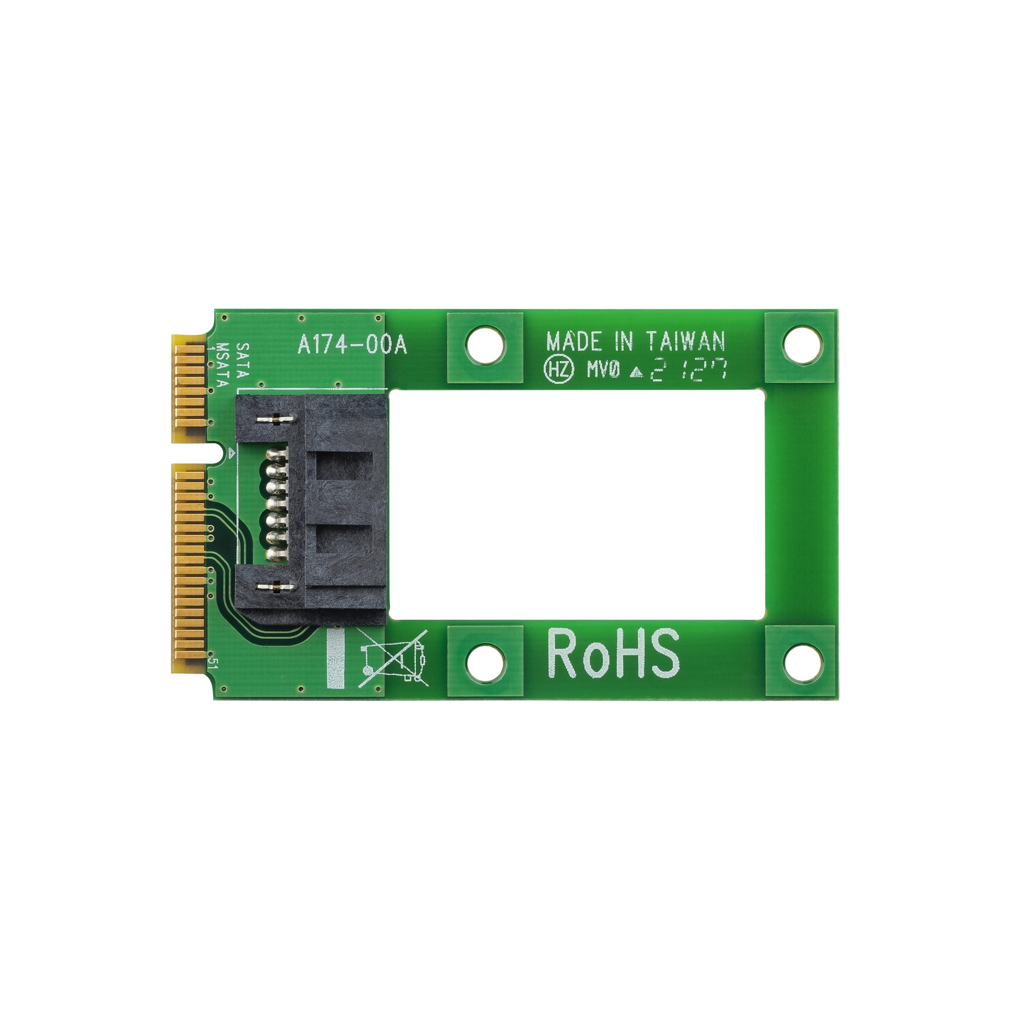 STARTECHCOM mSATA auf SATA Festplatten SSD Adapter Mini SerialATA zu SATA Konverter Festplatten Adapter Konverter