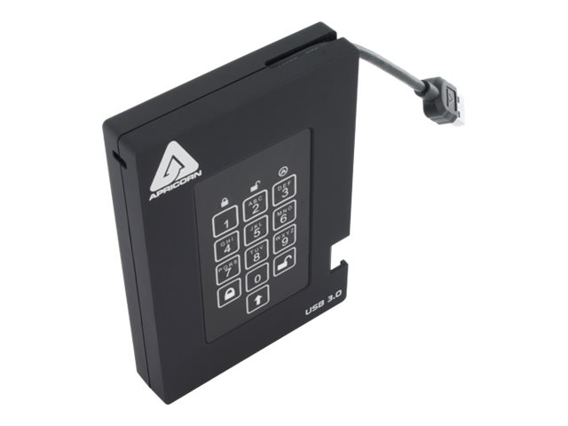 Apricorn Aegis Padlock Fortress A25-3PL256-2000F - Festplatte - 2 TB - USB 3.0