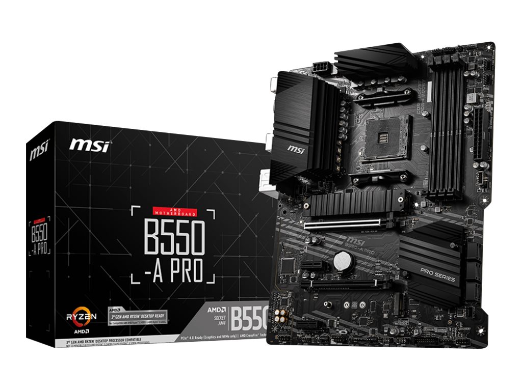 MSI B550-A PRO ATX AMD Socket AM4 Dual Channel DDR4