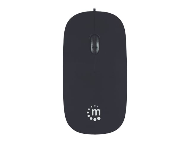 MANHATTAN Mouse, Silhoutte, optical USB 1000 dpi, schwarz