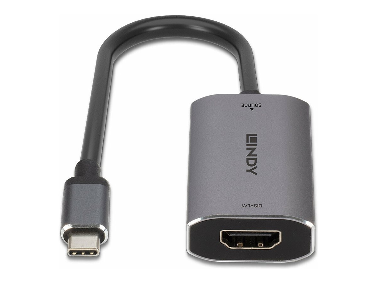 LINDY Verbindet USB Typ C auf HDMI 8K Konverter ein 8K-HDMI-Display mit dem USB-Port Typ C eines Rechners LINDY Verbindet USB Typ C auf HDMI 8K Konverter ein 8K-HDMI-Display mit dem USB-Port Typ C eines Rechners