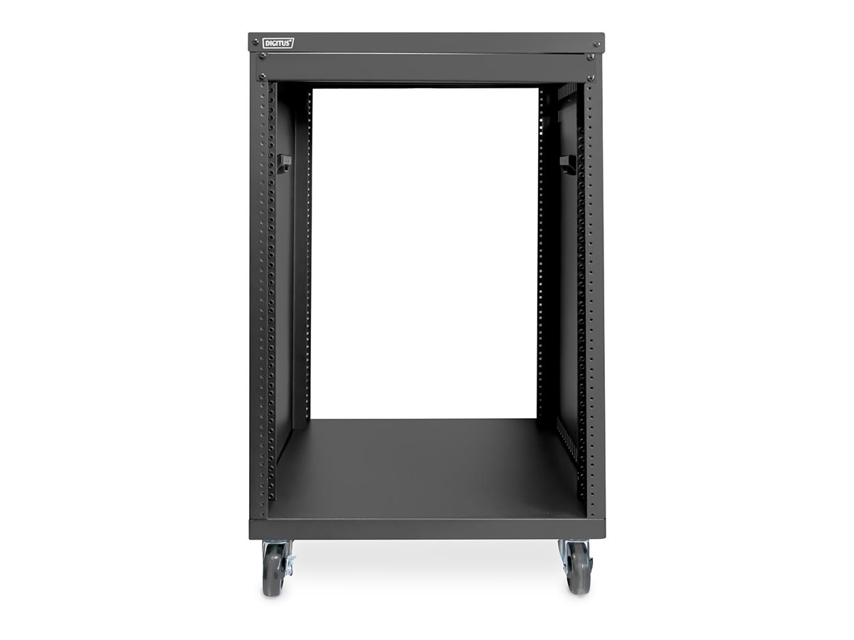 DIGITUS Universal 19Zoll Equipment Rack mit Rollen, 16HE