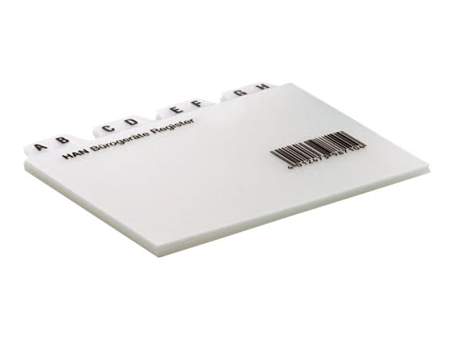 HAN Karteikartenregister A-Z transparent HAN Karteikartenregister A-Z transparent