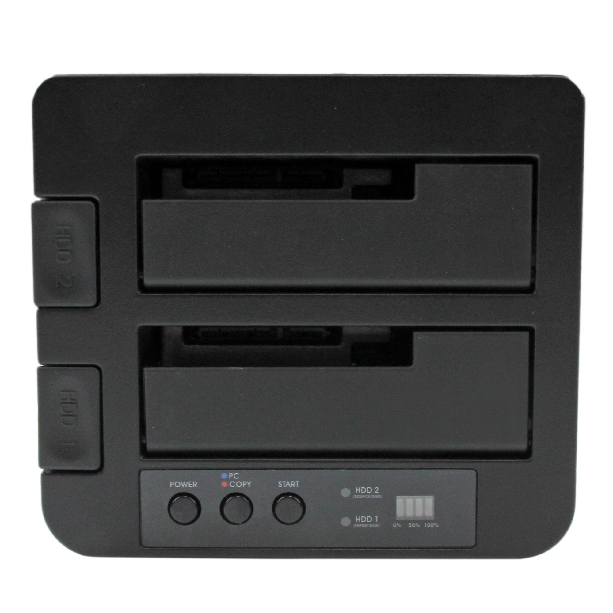 STARTECHCOM USB 30eSATA auf 6,358,89cm 2,53,5Zoll Festplatten Duplizierer Dock Kopierstation mit SATA 6Gbs fuer HDD SSD