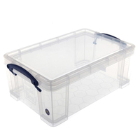 Really Useful Box Aufbewahrungsbox 9,0 l transparent, blau 39,5 x 25,5 x 15,5 cm Really Useful Box Aufbewahrungsbox 9,0 l transparent, blau 39,5 x 25,5 x 15,5 cm