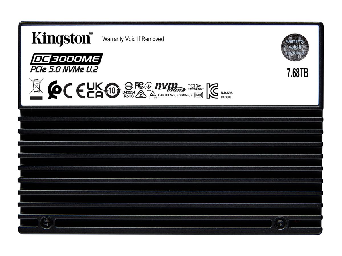 Kingston DC3000ME 7.68 TB NVMe Gen5 U.2