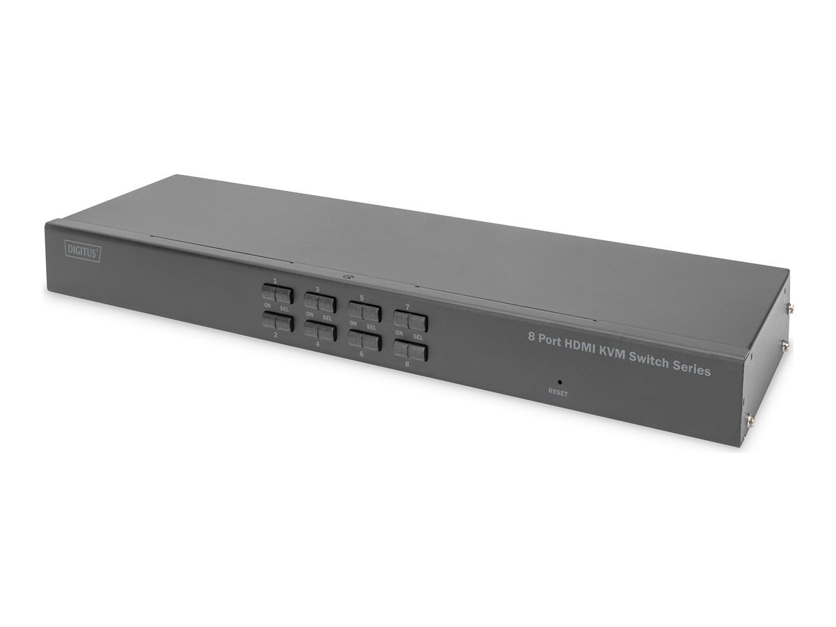 DIGITUS Desktop 8 Port HDMI KVM Switch Single View DIGITUS Desktop 8 Port HDMI KVM Switch Single View