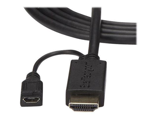 StarTech.com 1,8m aktives HDMI auf VGA Konverter Kabel - HDMI zu VGA Adapter 180cm - Schwarz - 1920x1200 / 1080p - Videokonverter - Schwarz
