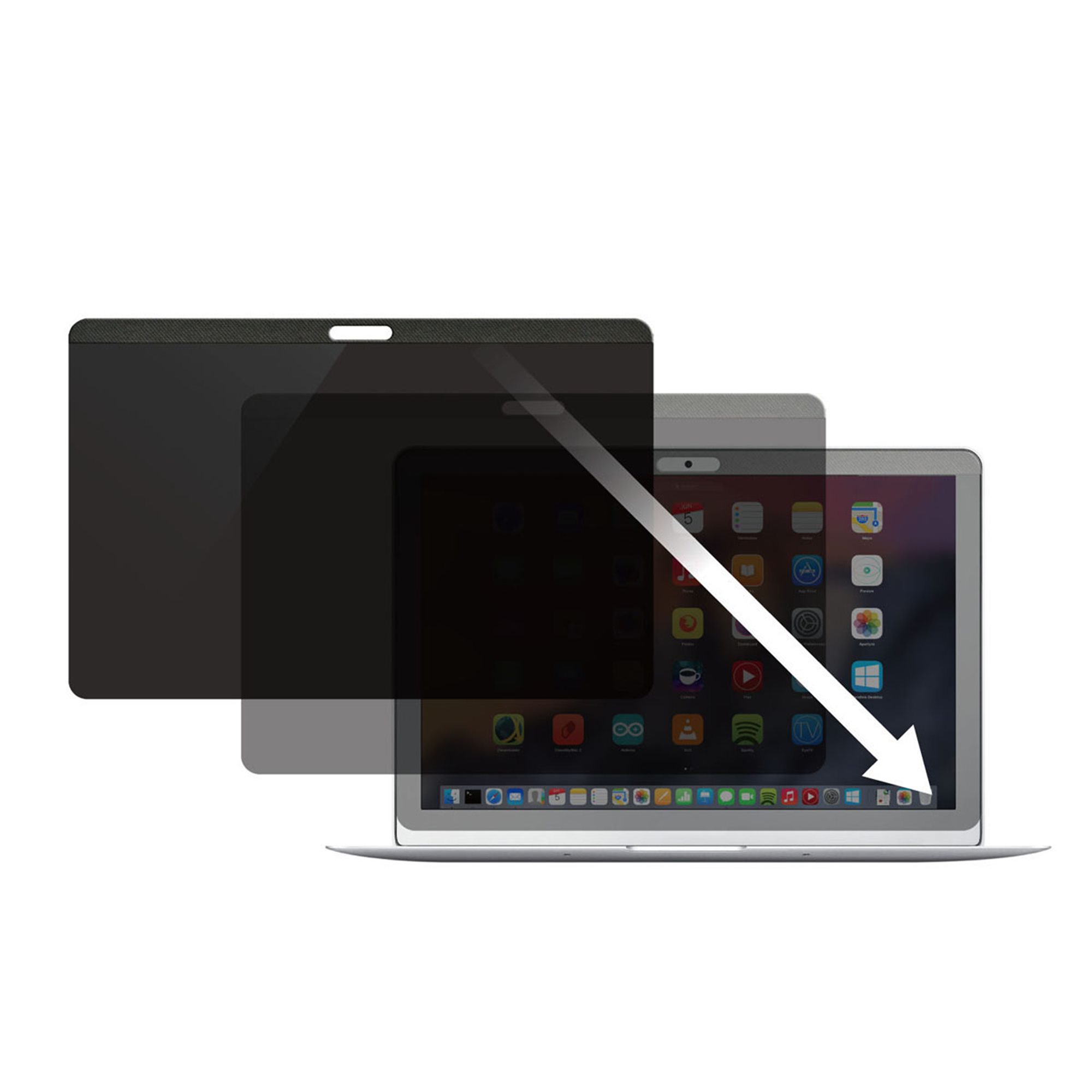 STARTECHCOM 13inch Laptop Privacy Screen Matte or Glossy Magnetic 30 Degree Privacy MacBook Pro and Air PRIVSCNMAC13