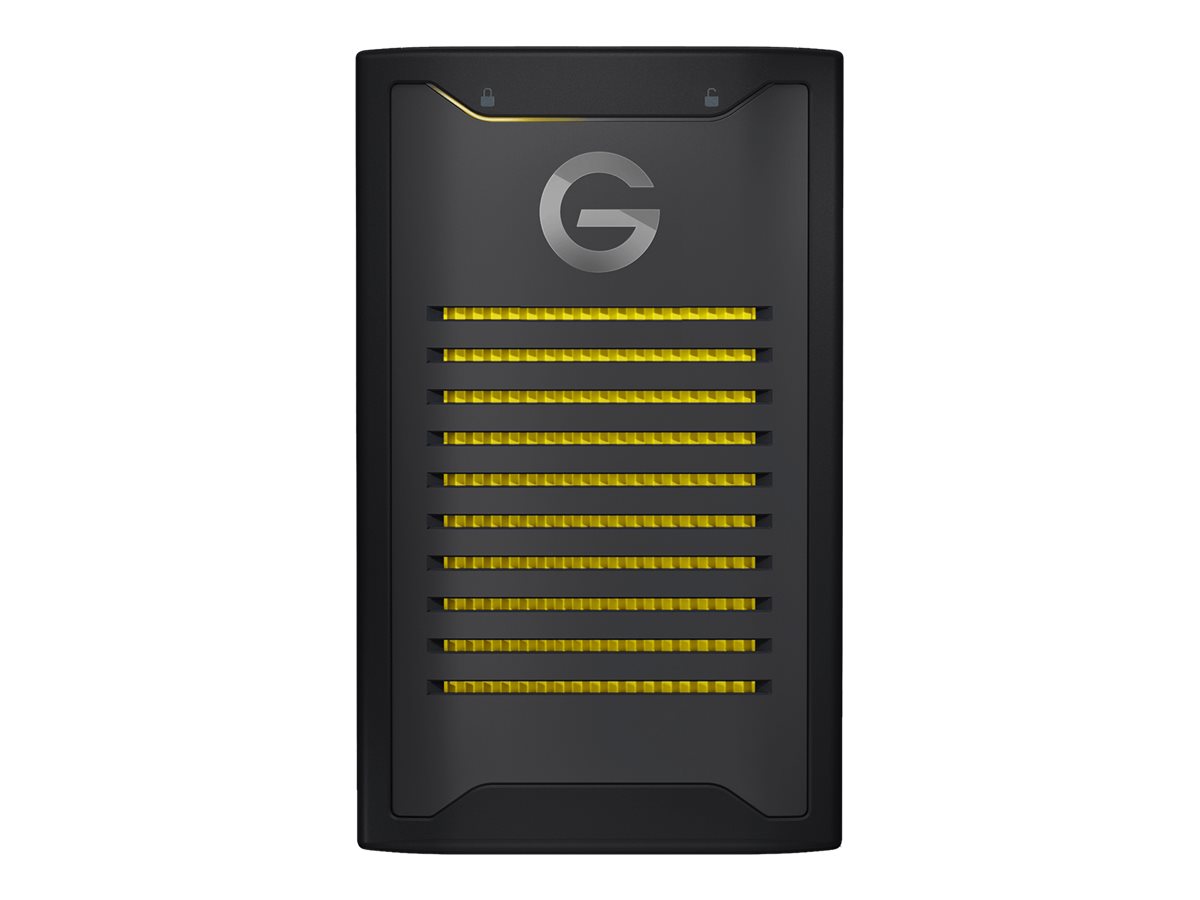 SANDISK Professional G-DRIVE ArmorLock SSD 1TB 1000MB/s USB-C 10Gbps Ultra-Rugged Encrypted Portable NVMe SSD - Black