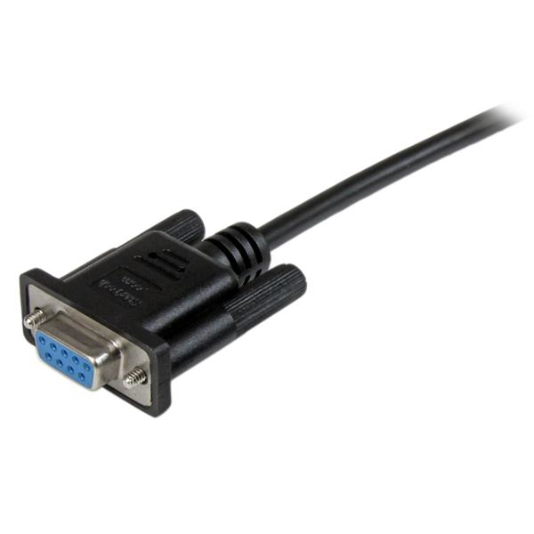 STARTECHCOM 2m Black DB9 RS232 Serial Null Modem Cable FF