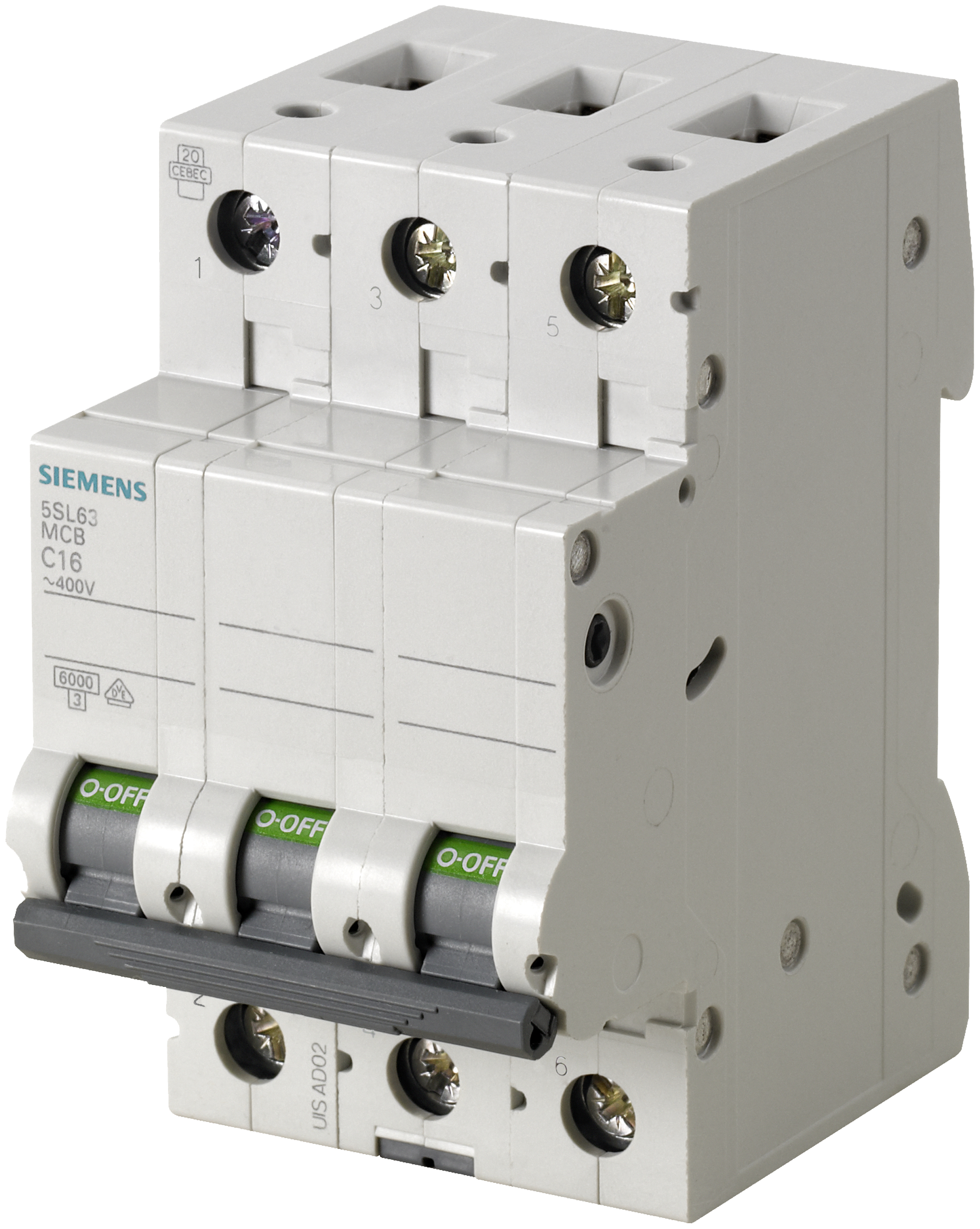 Siemens Leitungsschutzschalter 5SL6332-6 B32A 3polig 6kA Siemens Leitungsschutzschalter 5SL6332-6 B32A 3polig 6kA