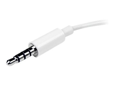 StarTech.com 4 Position Microphone and Headphone Splitter 3.5 mm 4 Pin / 4 Pole Mic and Audio Combo Splitter Cable (MUYHSMFFADW) - Headset-Splitter - 15.25 cm