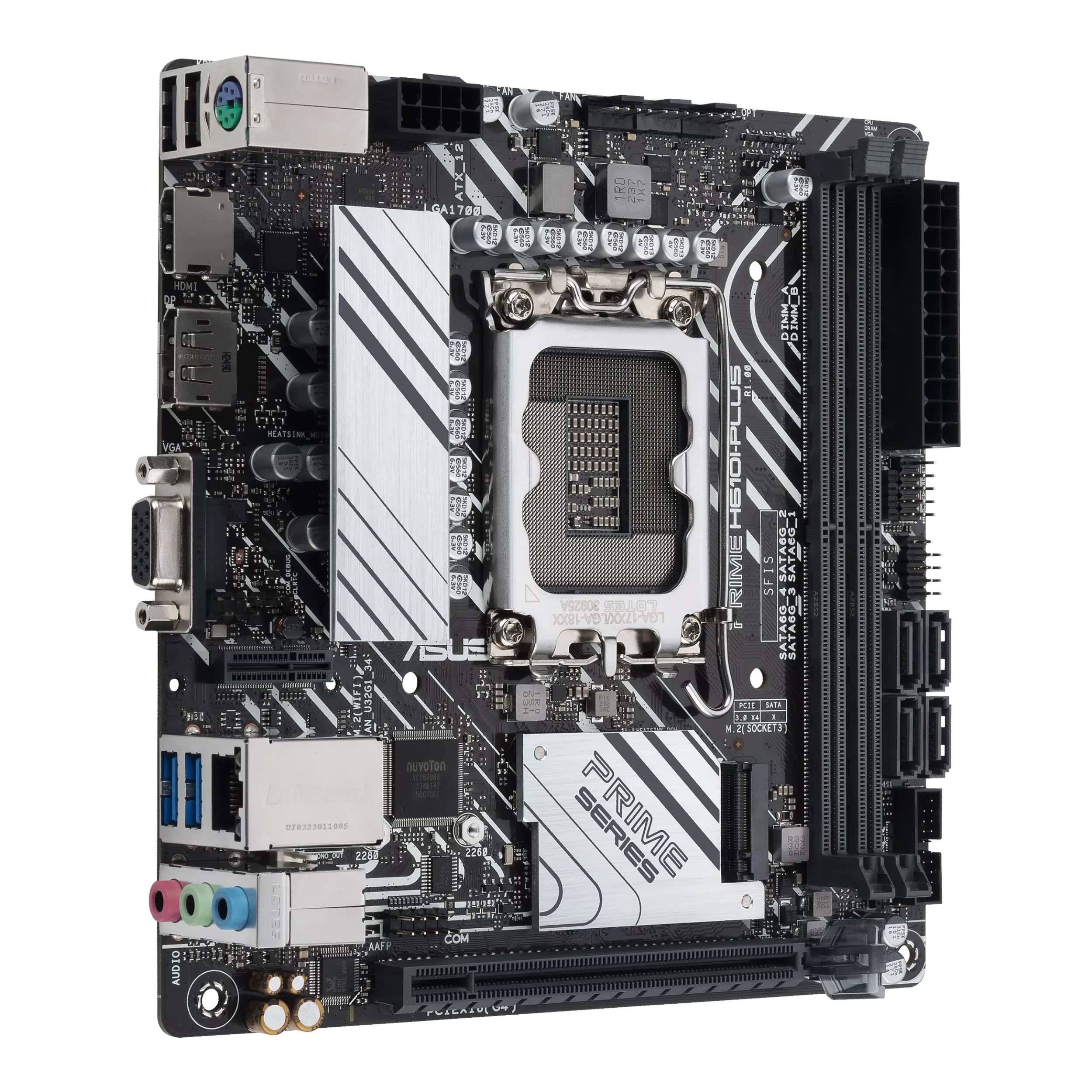 ASUS PRIME H610IPLUSCSM Intel LGA 1700 2DDR5 miniATX 4xSATA MB 1xHDMI 1xDP 1xDSub