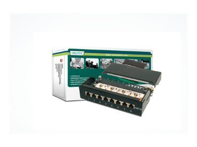 DIGITUS cat.6 Desktop Klasse E Patchpanel, geschirmt, 8-Port DIGITUS cat.6 Desktop Klasse E Patchpanel, geschirmt, 8-Port