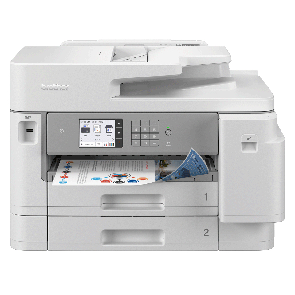 brother MFCJ5955DW 4 in 1 TintenstrahlMultifunktionsdrucker grau