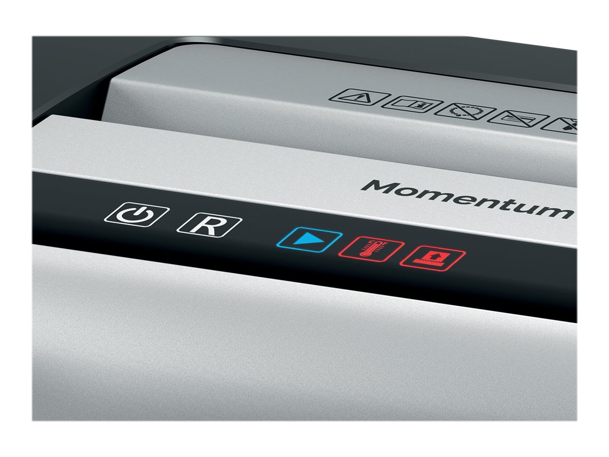 Rexel Momentum X308 Aktenvernichter mit Partikelschnitt P-3, 5 x 42 mm, bis 8 Blatt, schwarz