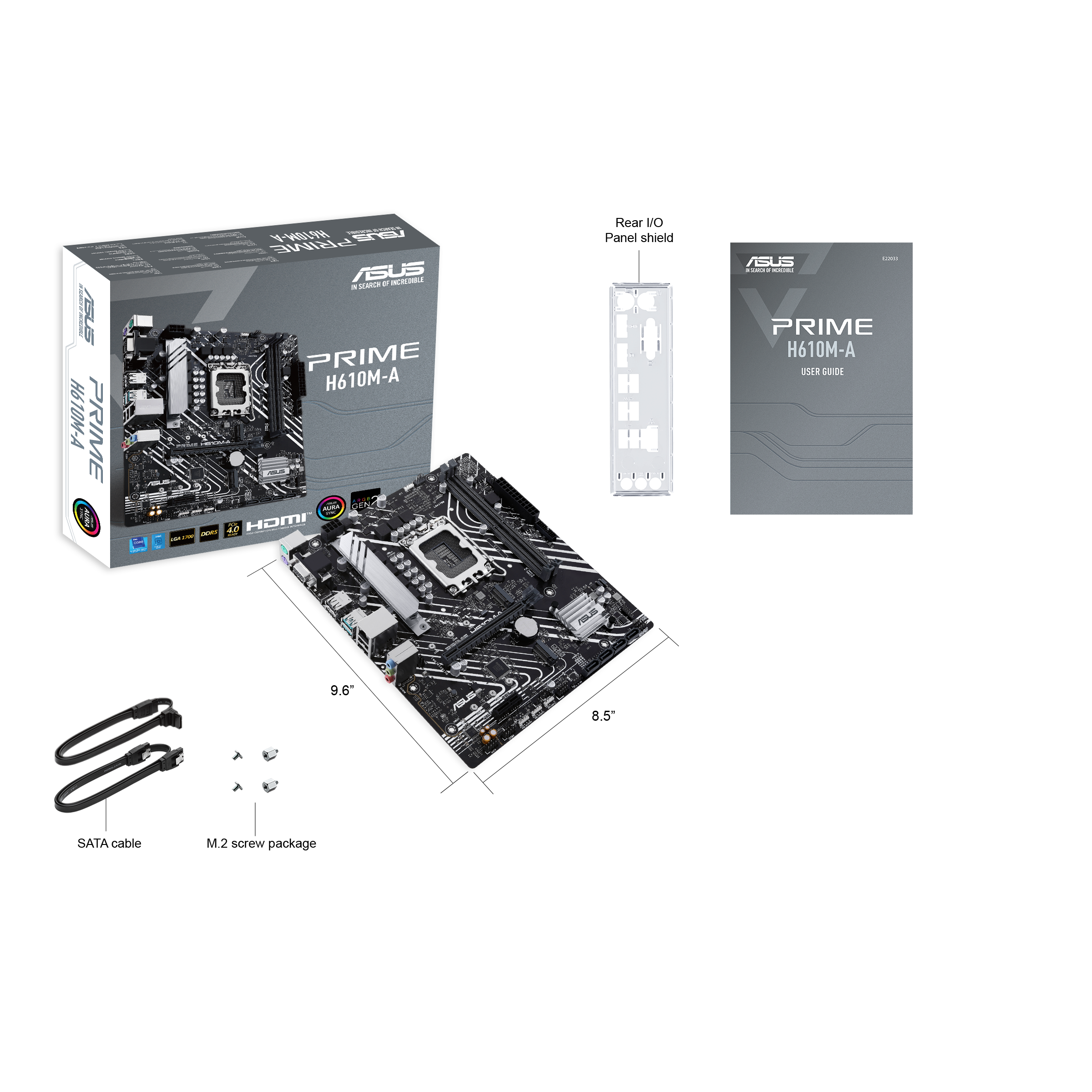 ASUS PRIME H610MACSM Intel1700DDR5mATX