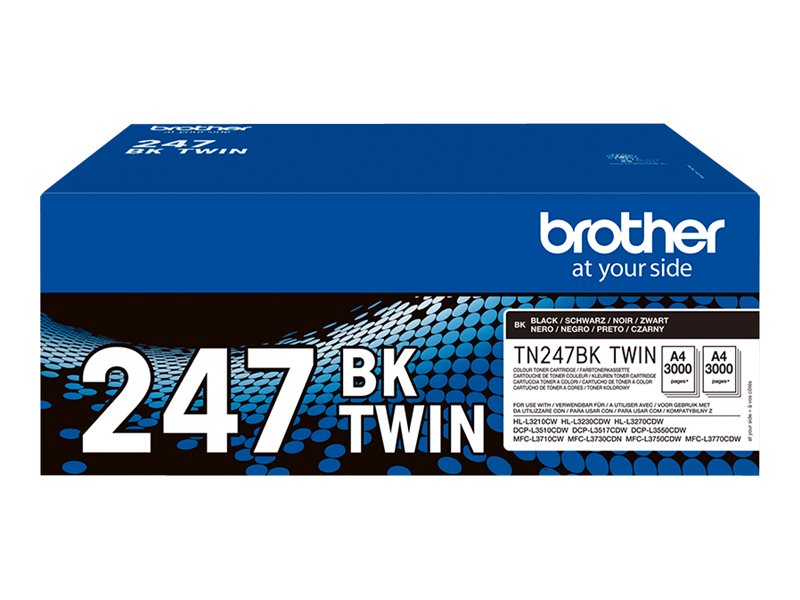 Brother TN247BK TWIN - 2er-Pack - Hohe Ergiebigkeit