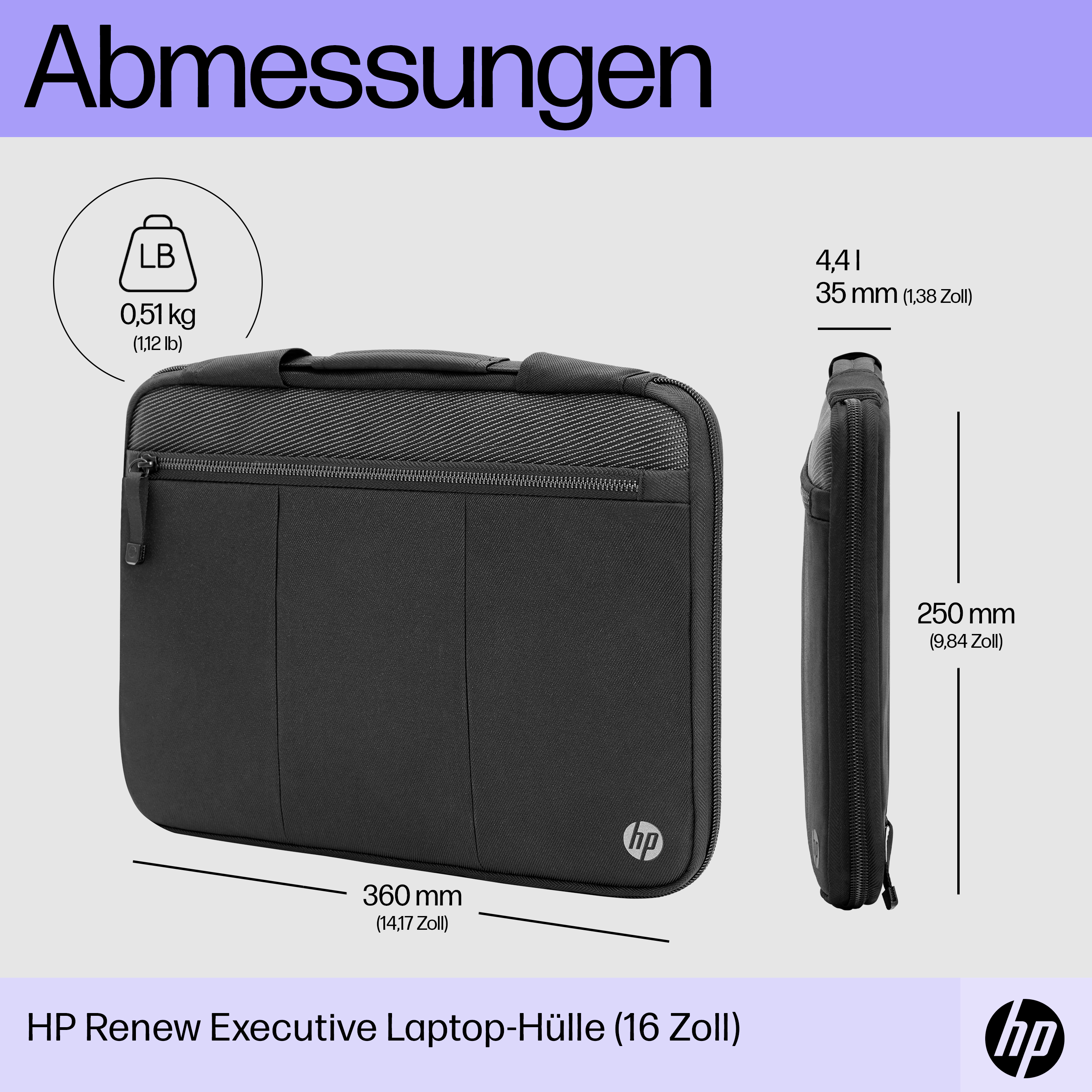 HP Renew Executive 141inch Laptop Sleeve
