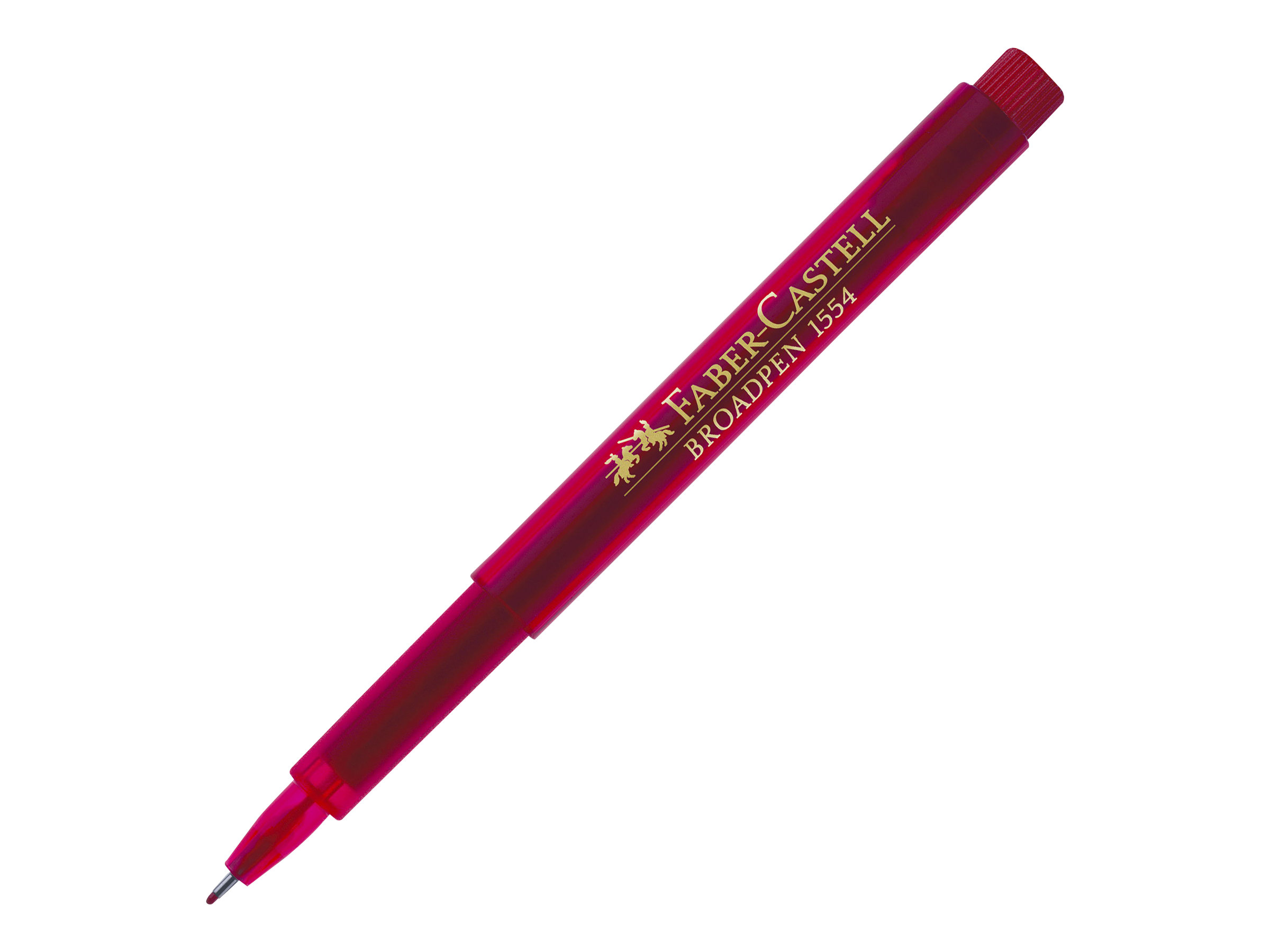 FABER-CASTELL Broadpen Document 1554 Fineliner rot 0,8 mm, 1 St. FABER-CASTELL Broadpen Document 1554 Fineliner rot 0,8 mm, 1 St.