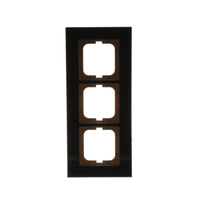 Busch-Jaeger Rahmen 1723-825 3fach Glas schwarz Glas schwarz