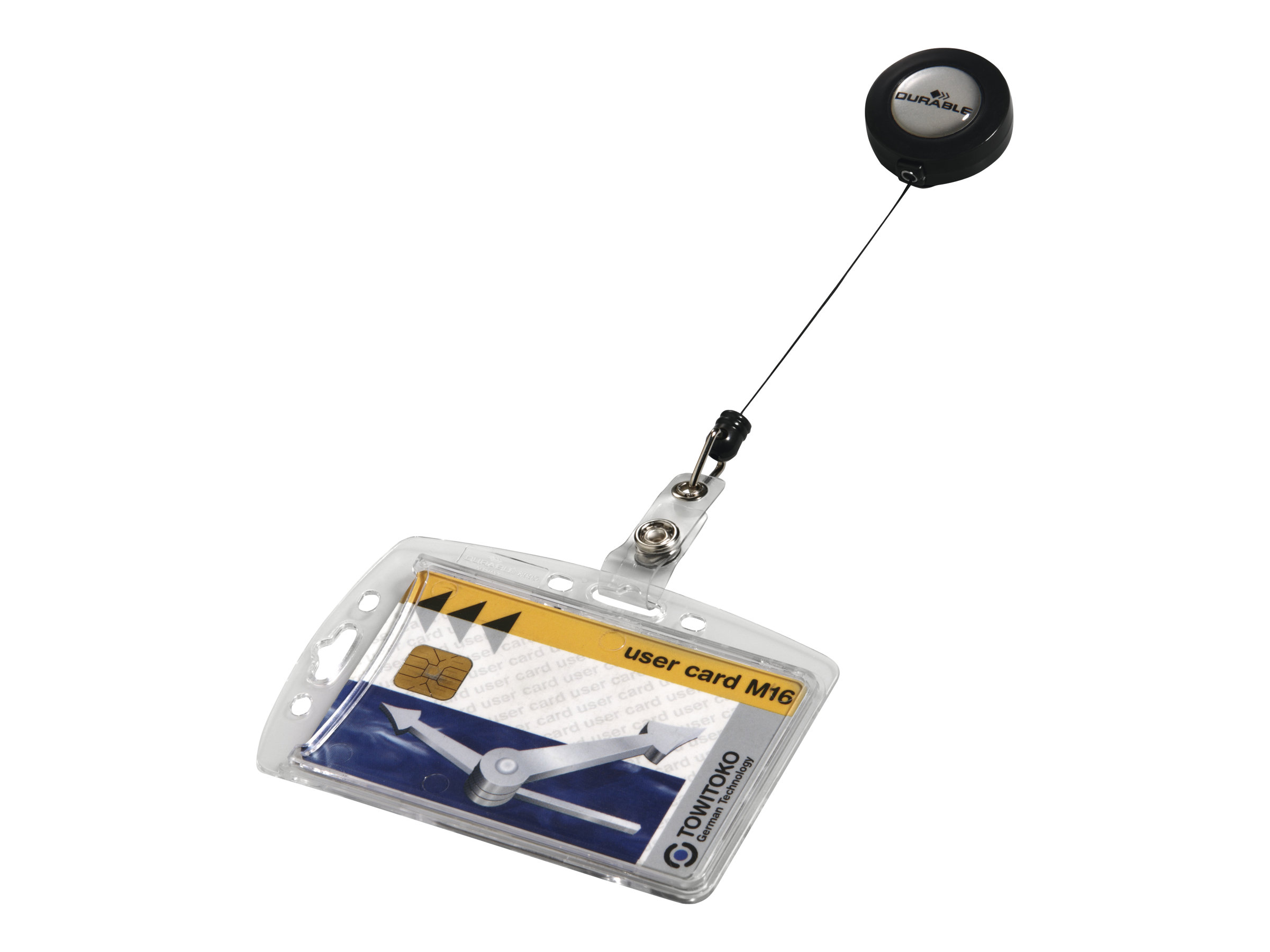 10 DURABLE Namensschilder mit Jojo 8,5 x 5,4 cm 10 DURABLE Namensschilder mit Jojo 8,5 x 5,4 cm