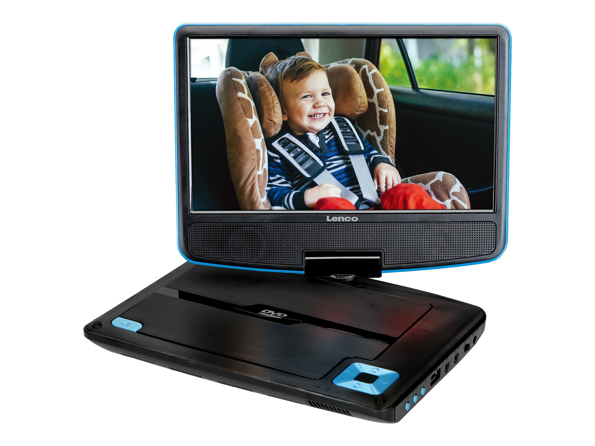 DVP-910 9 DVD-Player portabel m. Kopfhörer blau