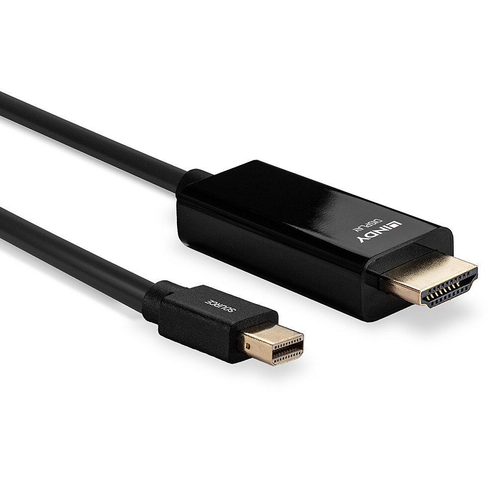 LINDY Kabel Mini DisplayPortHDMI 4K30 DP passiv 1m mDP Stecker an HDMI Stecker