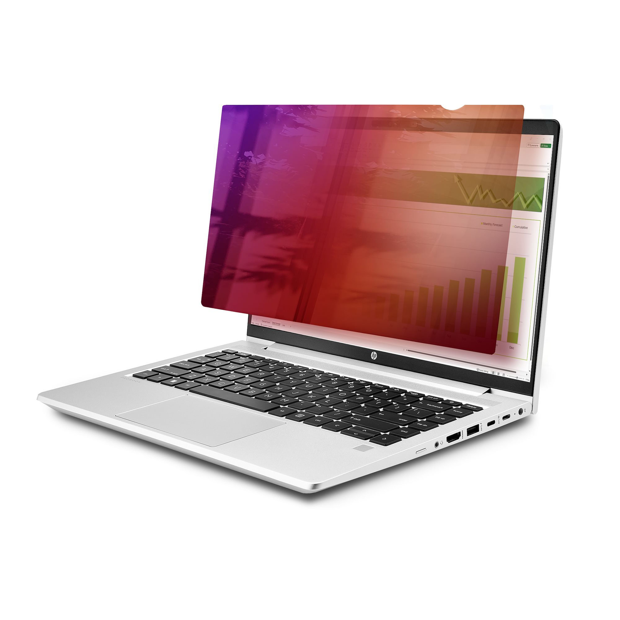 STARTECHCOM 35,56cm 14Zoll 169 Laptop Blickschutzfolie Doppelseitiger Laptop Goldfilter mit Erhöhtem Sichtschutz 30 Grad