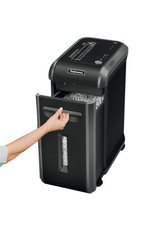 Fellowes Powershred 99Ci Aktenvernichter mit Partikelschnitt P4, 4 x 38 mm, bis 18 Blatt, schwarz