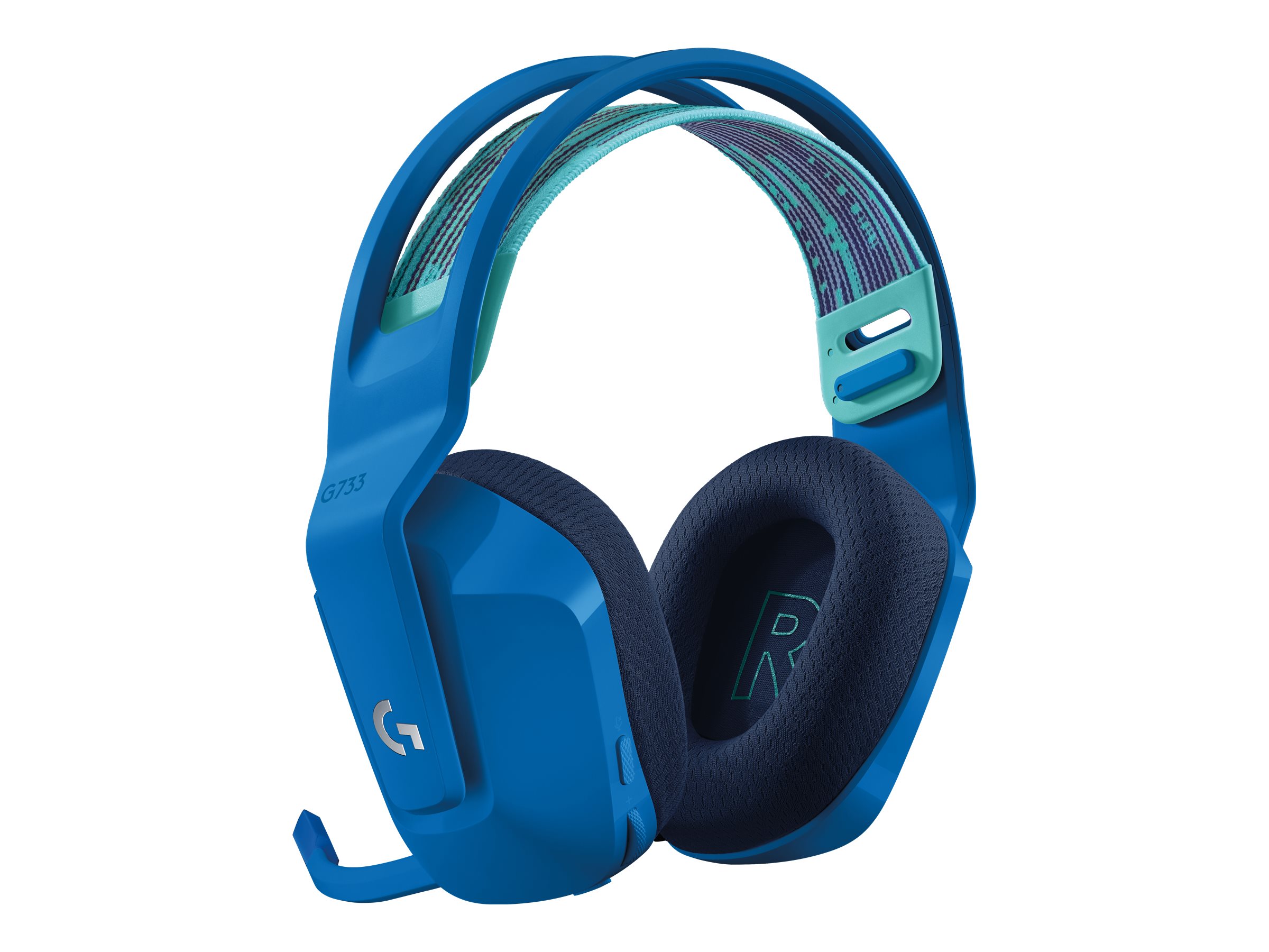 LOGITECH G G733 LIGHTSPEED Wireless RGB Gaming Headset Headset full size 24 GHz wireless blue