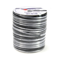 PRaeSENT Geschenkband Raffia glaenzend schwarz/grau/silber 3,0 mm x 50,0 m PRaeSENT Geschenkband Raffia glaenzend schwarz/grau/silber 3,0 mm x 50,0 m