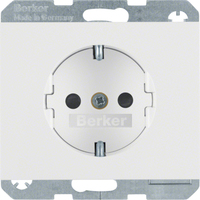Berker Steckdose SCHUKO 47357009 polarweiss Berker Steckdose SCHUKO 47357009 polarweiss