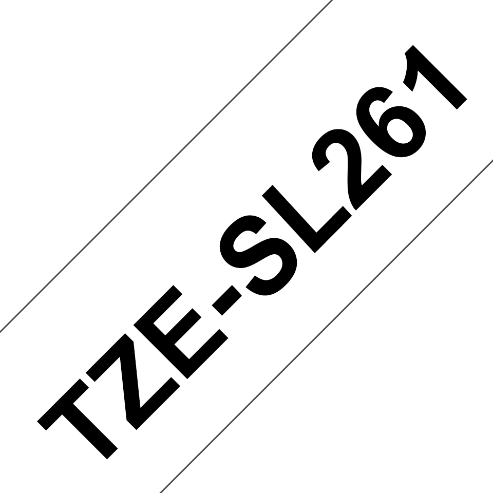 Brother TZeSL261 weissschwarz, 36 mm, selbstlaminierend, 8 m